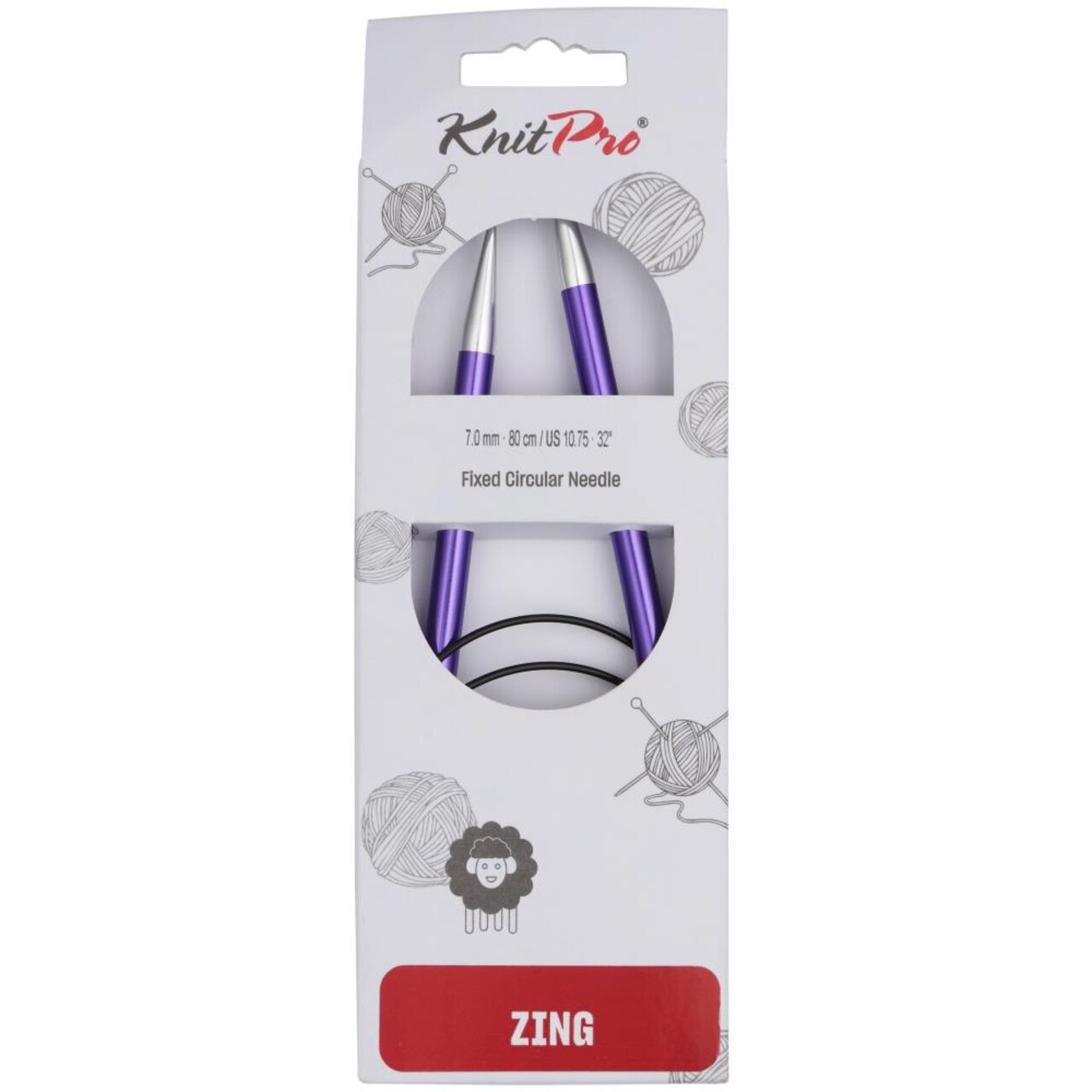 KnitPro Zing 32" Circular Knitting Needles - Sizes US 0 to 17